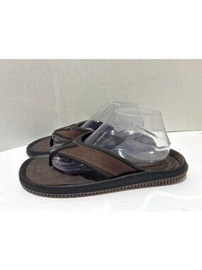 Dr. Scholl's Men's Donnar Flip Flop in Brown/Black size 12